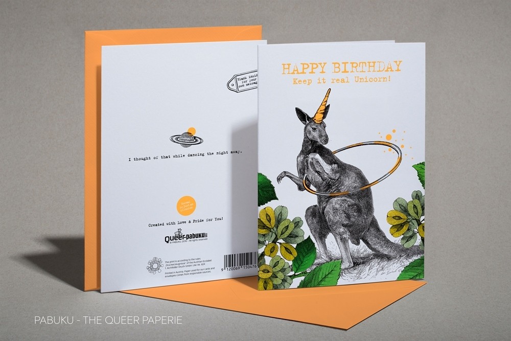 Pabuku Grußkarten Geburtstag HAPPY BIRTHDAY Keep it real