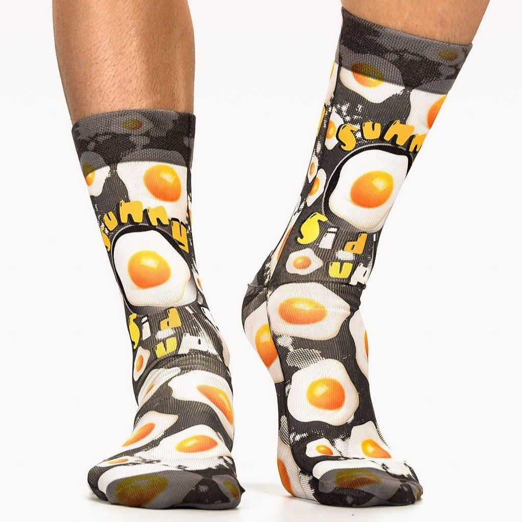 Wigglesteps - bunte SOCKEN für HERREN - Sunny Side Up