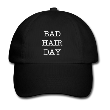 Schildkappe - Baseballmütze - Schwarz - BAD HAIR DAY