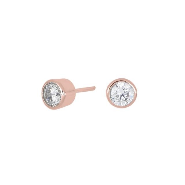 Nordahl Jewellery - Joanli Nor - Rosévergoldete Ohrstecker 5mm HANNANOR