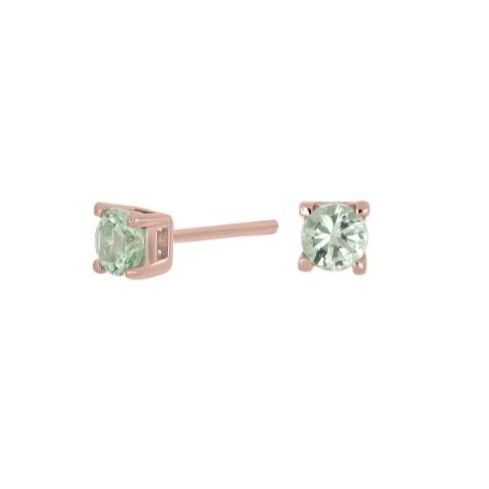 Nordahl Jewellery - Joanli Nor - Rosévergoldete Ohrstecker 4mm HELENNOR Grün