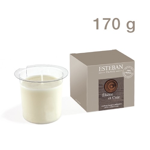 z DUFTKERZE - ÈBÉNE ET CUIR - Nachfüllung - Esteban Parfums - 170g