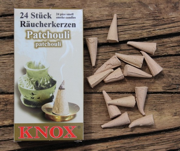 Räucherkegel Knox, Räucherkerzen - PATCHOULI