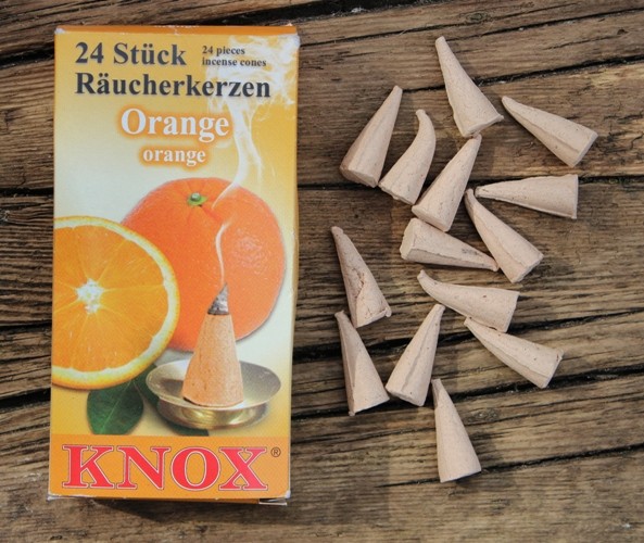 Räucherkegel, Räucherkerzen Knox - ORANGE