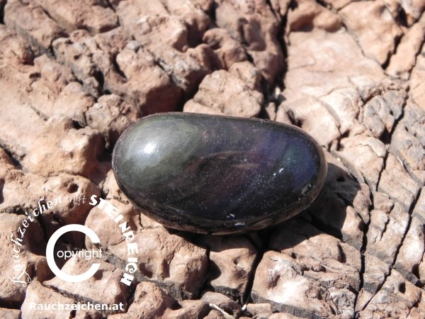 Kraftsteine, Heilsteine - Trommelstein REGENBOGENOBSIDIAN