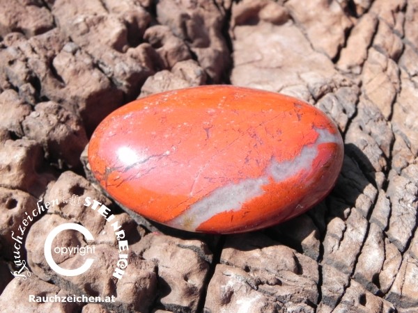 Kraftsteine, Heilsteine - Trommelstein JASPIS rot