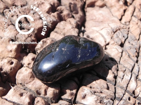 Kraftsteine, Heilsteine - Trommelstein ONYX schwarz