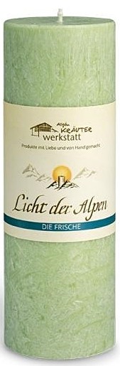 Licht der Alpen - Allgäuer Naturduftkerze - Die Frische