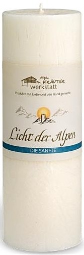 Licht der Alpen - Allgäuer Naturduftkerze - Die Sanfte