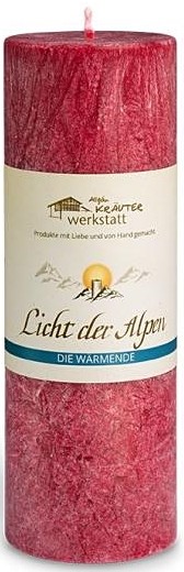 Licht der Alpen - Allgäuer Naturduftkerze - Die Wärmende