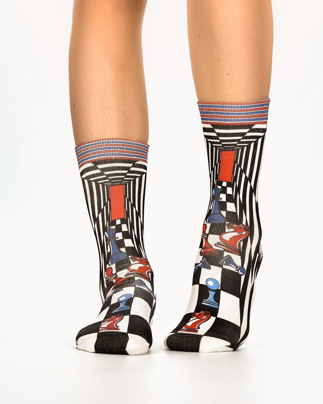 Wigglesteps - bunte SOCKEN für DAMEN - Chess Pieces