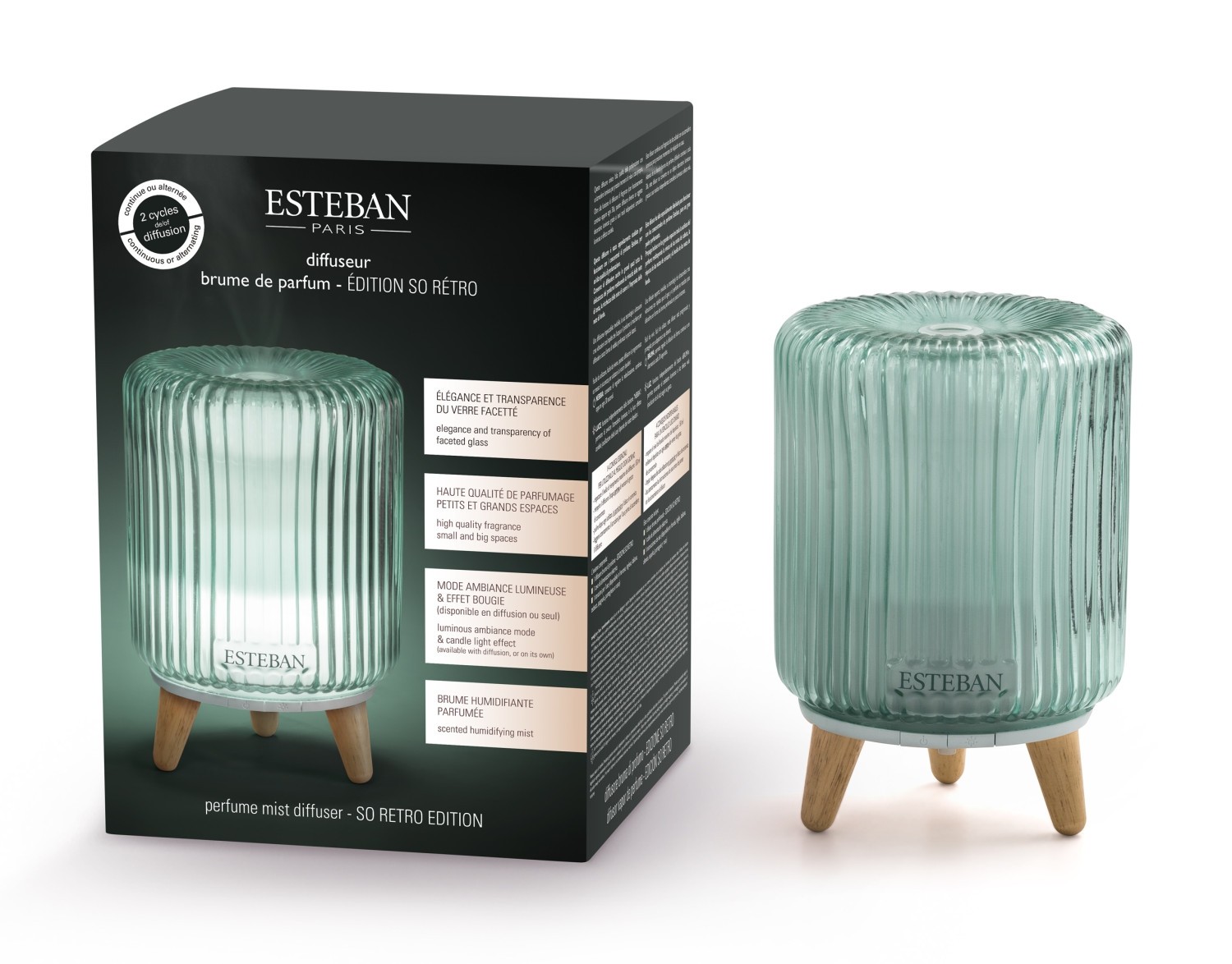 DUFTVERTEILER - ELEKTRISCHER DIFFUSER - SO - Retro Style - Sea Green