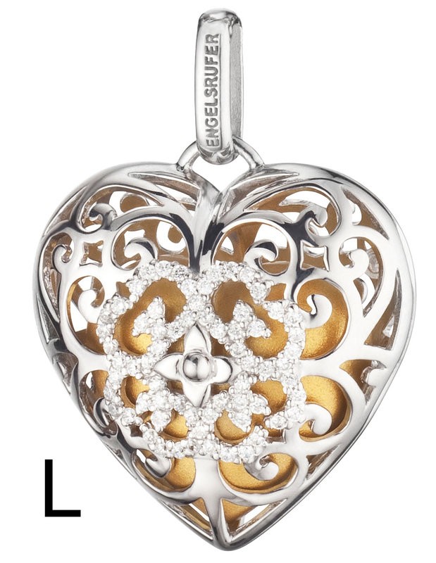 Engelsrufer - Anhänger - Heart - Herz - Silber mit Zirkoniakristallen