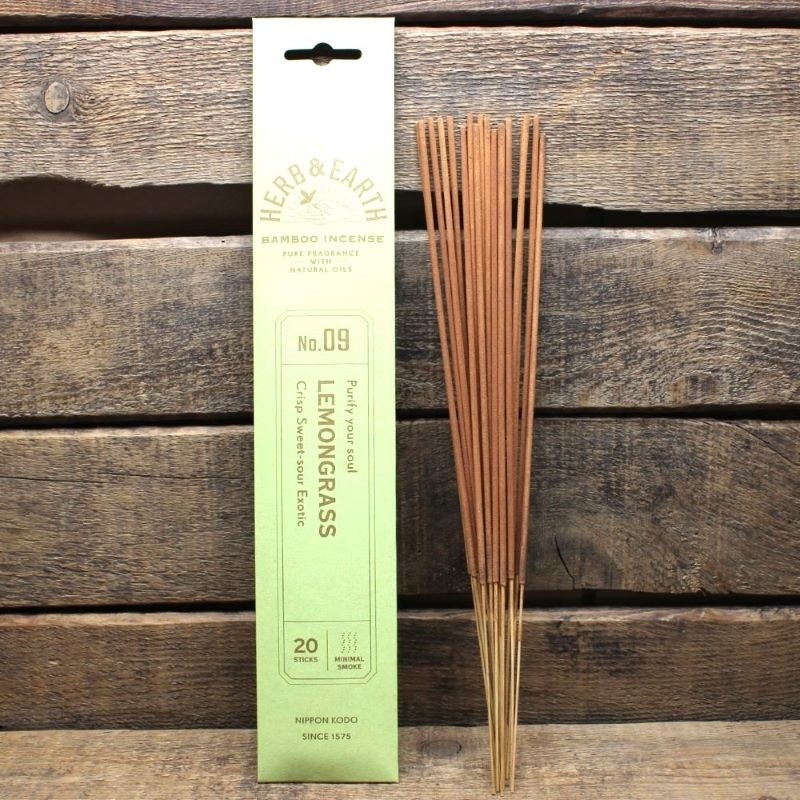 Japanische Räucherstäbchen - Herb and Earth - Nippon Kodo - LEMONGRASS 