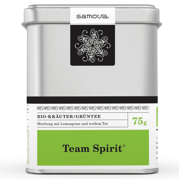 Samova Tee - TEAM SPIRIT BIO - Bio-Kräuter / Grüntee - Mischung mit Lemongrass und weißem Tee