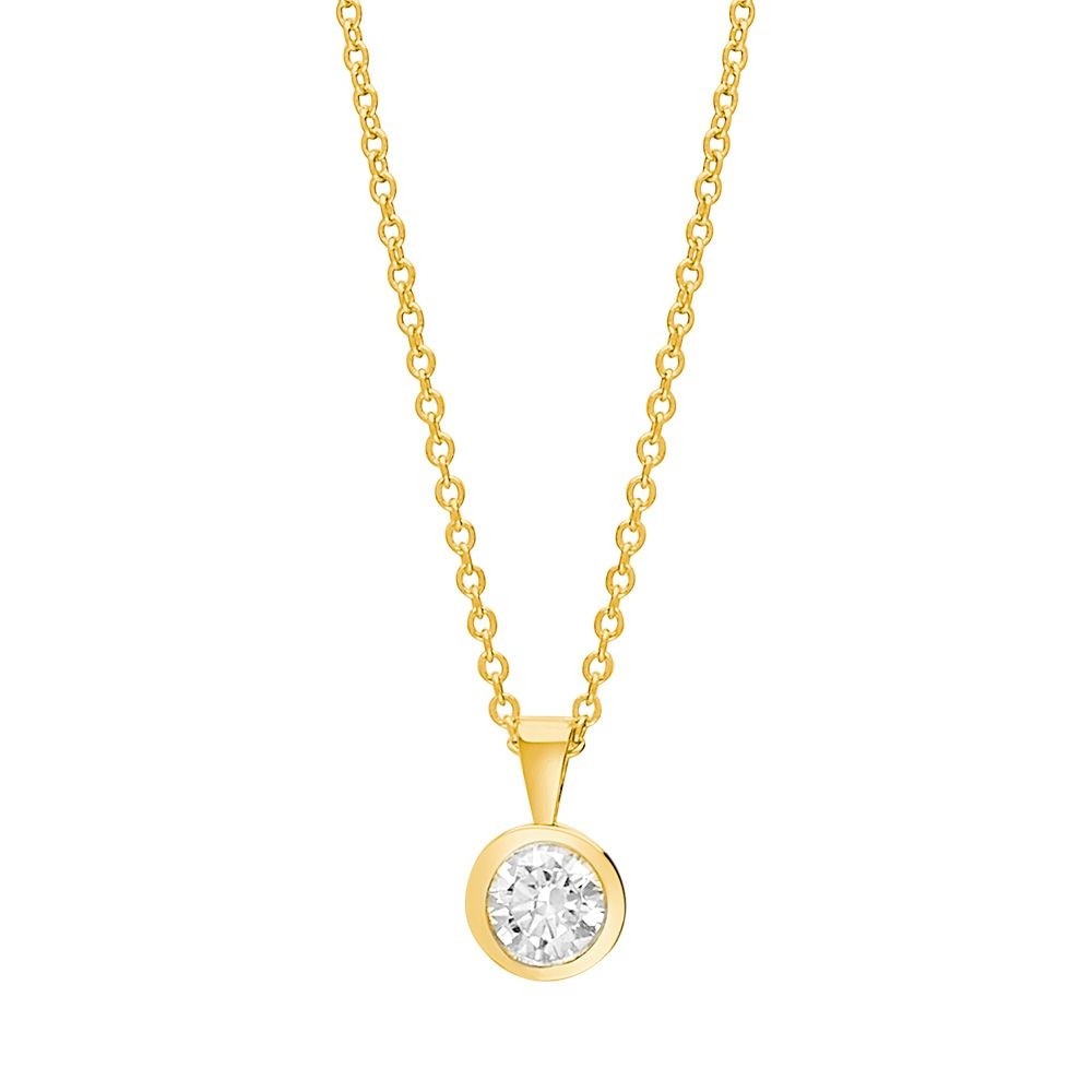 Joanli Nor - Swarovski - Schmuck - Amynor - Halskette - Vergoldet / Zirkonia - 5mm