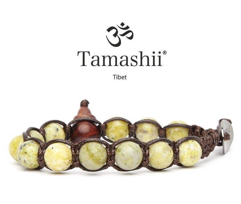 Tamashii - Gesegnetes Natursteinarmband aus Tibet - Yellow Turkese - GELBER TÜRKIS