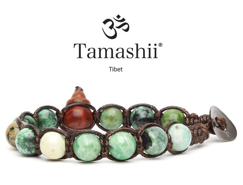 Tamashii - Gesegnetes Natursteinarmband aus Tibet - Phosphours Aluminium - PHOSPHOR