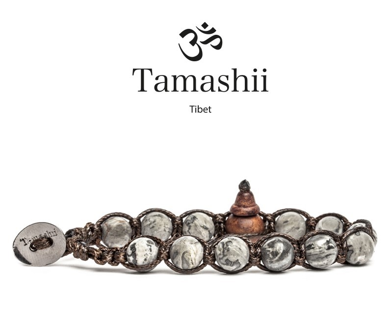 Tamashii - Gesegnetes Natursteinarmband aus Tibet - PICASSO JASPIS