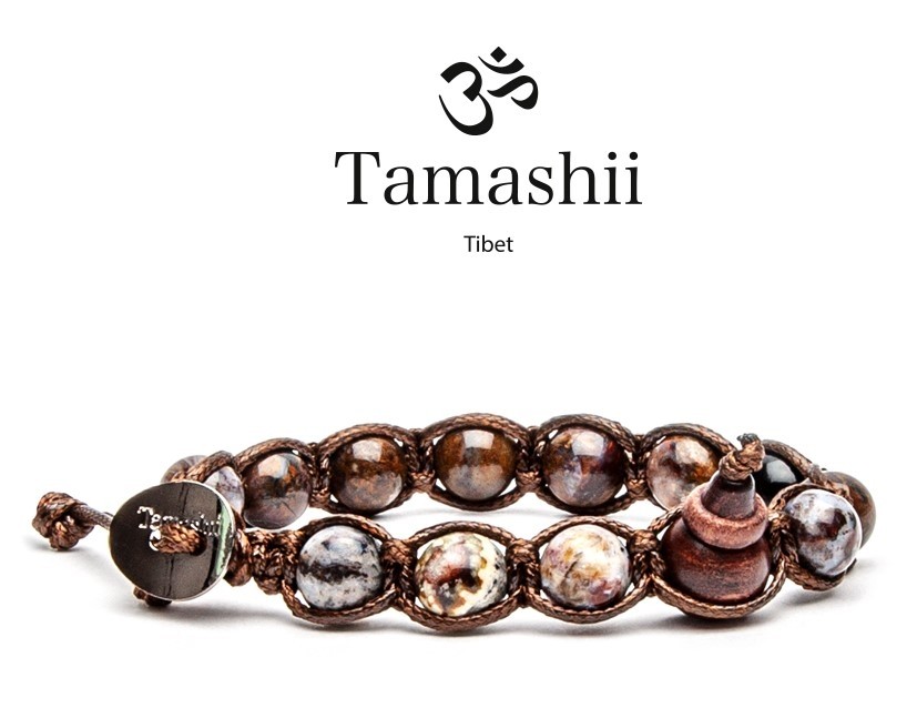 Tamashii - Gesegnetes Natursteinarmband aus Tibet - PIETERSITE