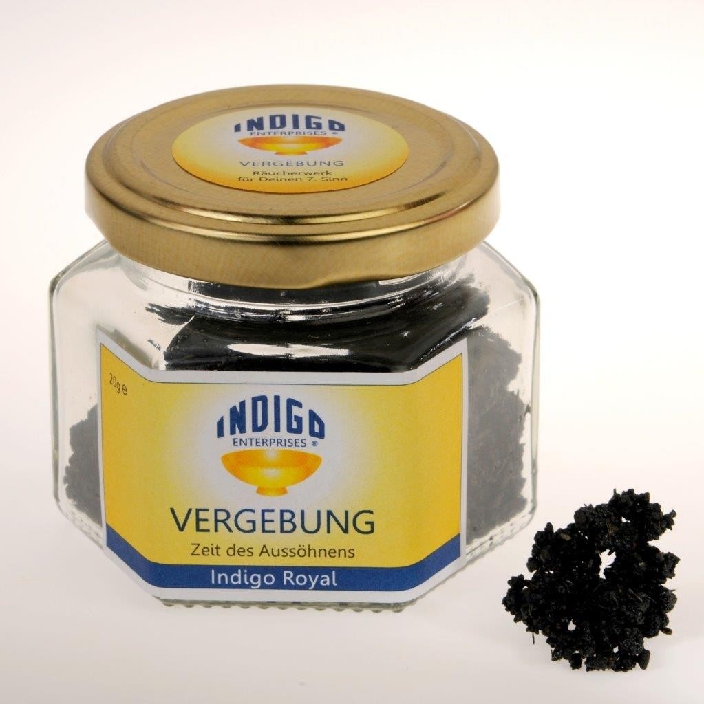 Räuchern, Räucherwerk Indigo - ROYAL - VERGEBUNG