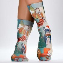 Wigglesteps - bunte SOCKEN für DAMEN - Party Dog