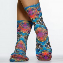 Wigglesteps - bunte SOCKEN für DAMEN - Baroque Flower 