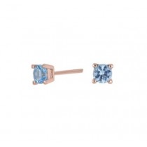 Nordahl Jewellery - Joanli Nor - Rosévergoldete Ohrstecker 4mm HELENNOR Blau