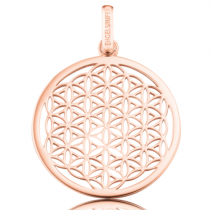 Engelsrufer - Die Blume des Lebens, Anhänger  33mm, Silber - Rosé Vergoldet