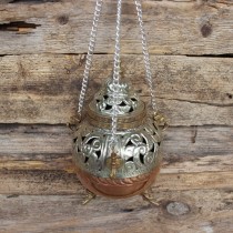 Räuchergefäß - Schwenkschale - Kupfer/Metall - Devanshi 13cm
