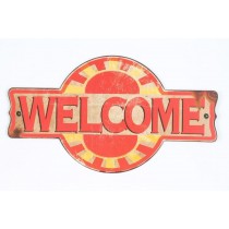 Retro Metallschild - Welcome