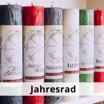 JAHRESRAD SERIE - Allgäuer Heilkräuterkerze - 10 Kerzen Set