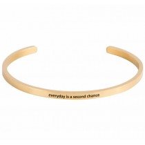 Armcandy - Amreifen - Gold - EVERY DAY IS A SECOND CHANCE