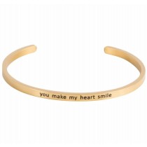 Armcandy - Amreifen - Gold - YOU MAKE MY HEART SMILE