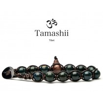 Tamashii - Gesegnetes Natursteinarmband aus Tibet - GREEN COLLAR STONE