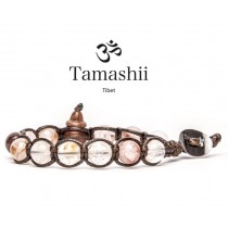 Tamashii - Gesegnetes Natursteinarmband aus Tibet - RED GLUE FLOWER