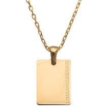 BLUMENKIND - Halskette mit Spruch - Gold glänzend - LIEBLINGSMENSCH