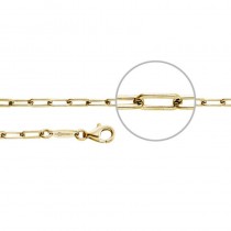 Der Kettenmacher - Brillantkette Lang Diamantiert - 3mm - Vergoldet - Von 45cm - 80cm