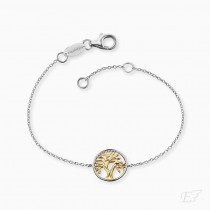 Engelsrufer - Armband Lebensbaum Bicolor Gold