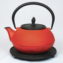 Japanische Gusseisenteekanne - Arare - Braun / Schwarz - 1,2l