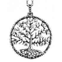 Julie Julsen - Lebensbaum - CRYSTAL TREE - Anthrazit / Grau - 30mm mit 15 Zirkonia