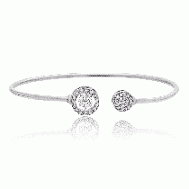 Julie Julsen - DANCING STONE - ARMREIF - 2 Kreise - Silber
