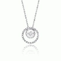 Julie Julsen - DANCING STONE - KREIS mit Kette - Silber