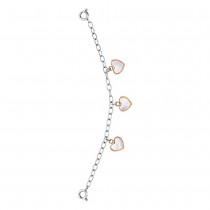 Julie Julsen - Charming Kettchen für Uhr - Herzen Silber Rosé Permutt