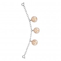 Julie Julsen - Charming Kettchen für Uhr - Lebensbäume Silber Rosé
