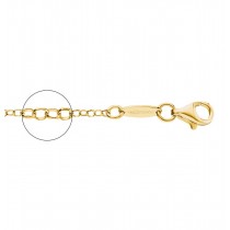 Der Kettenmacher - Erbskette - 2mm - Vergoldet - 38cm bis 80cm