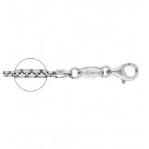 Der Kettenmacher - Venezianerkette Halbrund - 1,3mm - Silber - 36cm bis 60cm