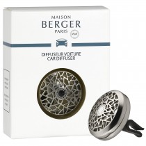 Maison Berger - AUTODIFFUSER - Autoduft - Graphik - Mattes Nickel - Ohne Duftkeramik