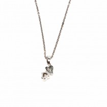 Nordahl Jewellery - Joanli Nor - Halskette Silber mit 2 Herzen