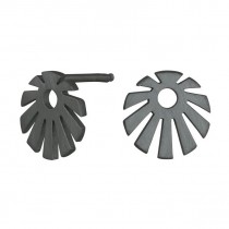 Nordahl Jewellery - Schmuck - Ohrring - Sun52 - Grau Oxidiert - 9mm